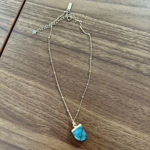 Blue stone necklace